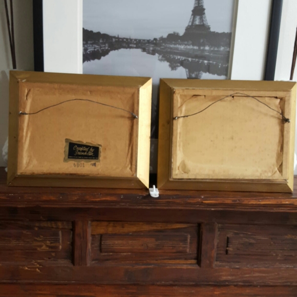 FRANKLIN PICTURE FRAME CO Wall Decor Vintage Framed Franklin Foil